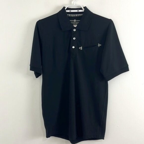Lululemon Men’s Black Polo Golf Shirt w/ Pearl Buttons - Picture 1 of 7